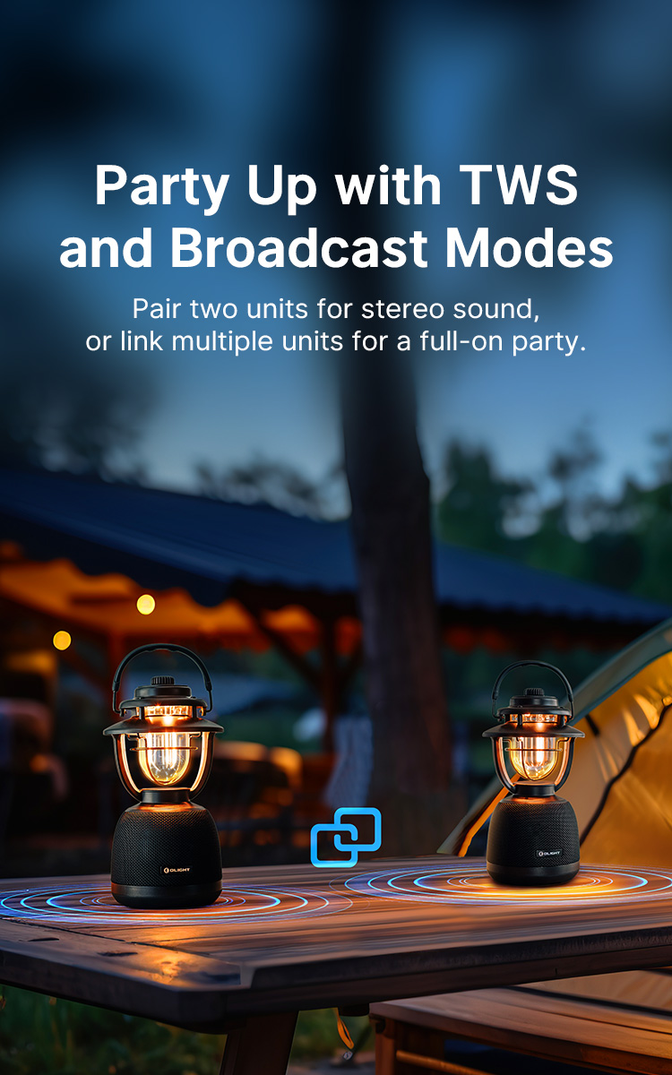 Olantern Music Led Lantern Lights with Stereo - Olight Canada