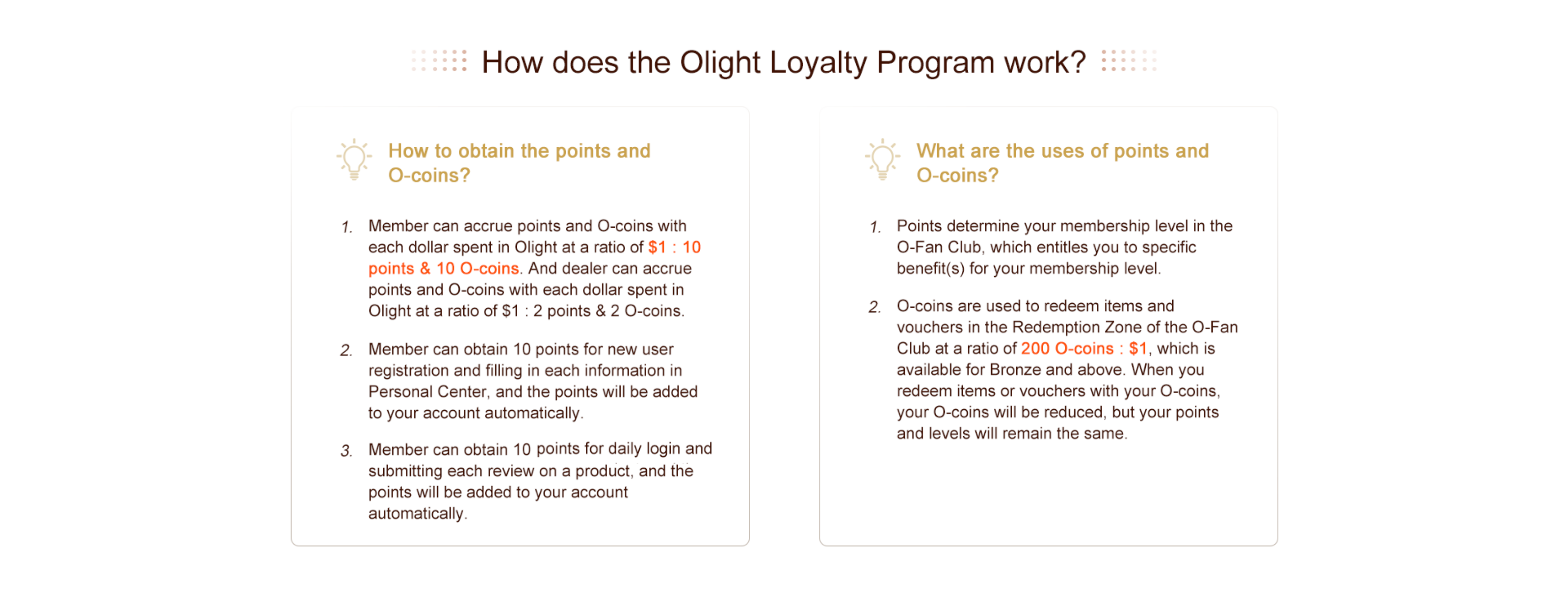 Loyalty Program | Olight CA