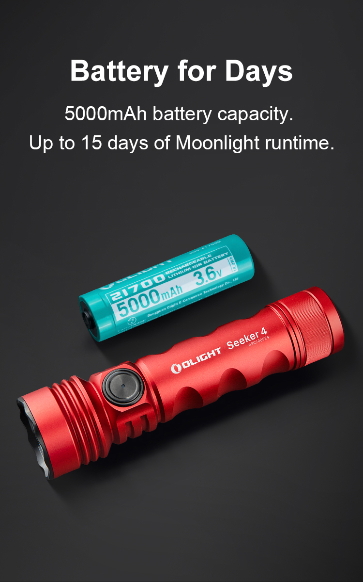 Olight Seeker 4 High Lumen Flashlight - Olight Canada